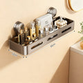 Estantería de baño con ventosas, montaje en pared