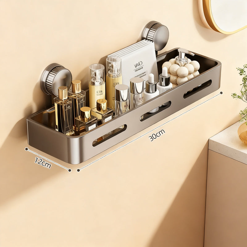 Estantería de baño con ventosas, montaje en pared