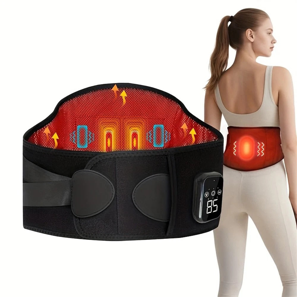 Faja lumbar con calor para aliviar el dolor de espalda