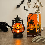 Farol de calabaza LED decorativo con luz parpadeante para Halloween a pilas