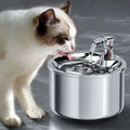 Fuente de agua para gatos con sensor de movimiento y sistema de filtración