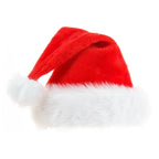 Gorro de Navidad de forro polar suave con ribete de piel sintética