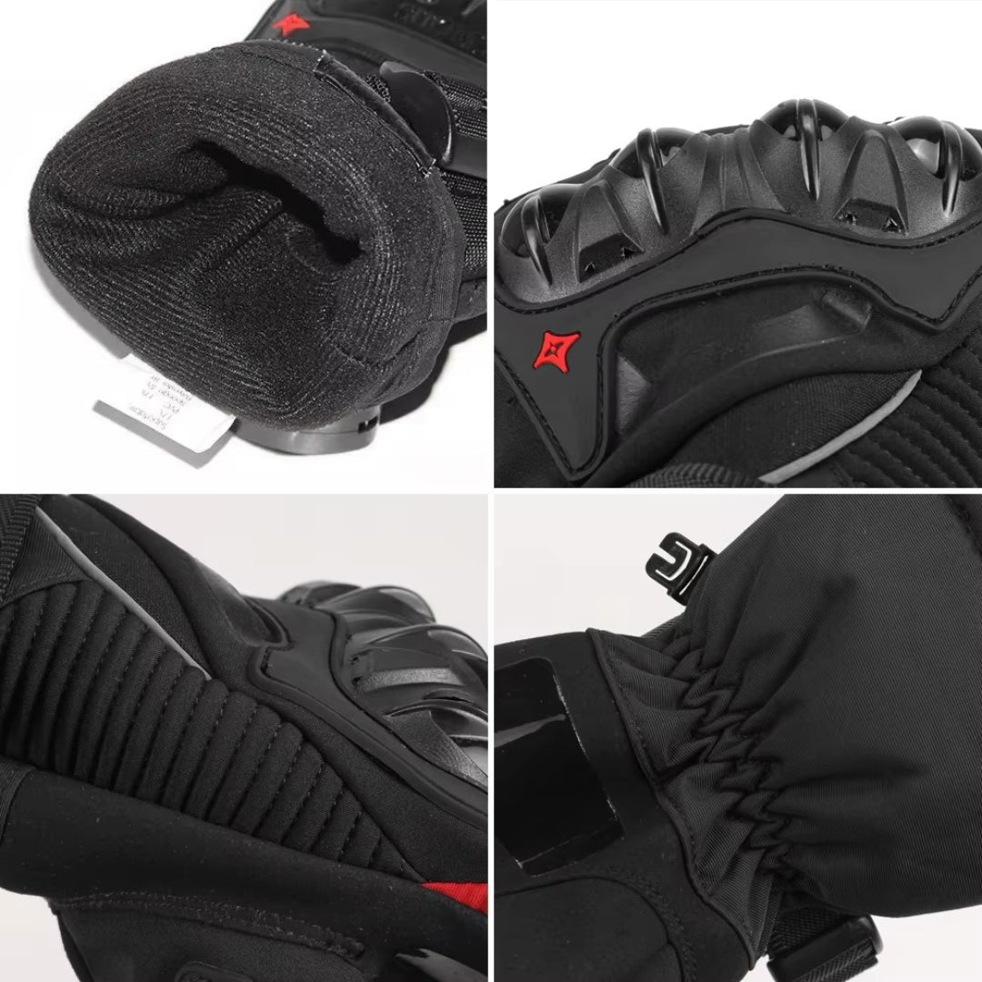 Guantes calefactables de invierno para moto - Diseño impermeable