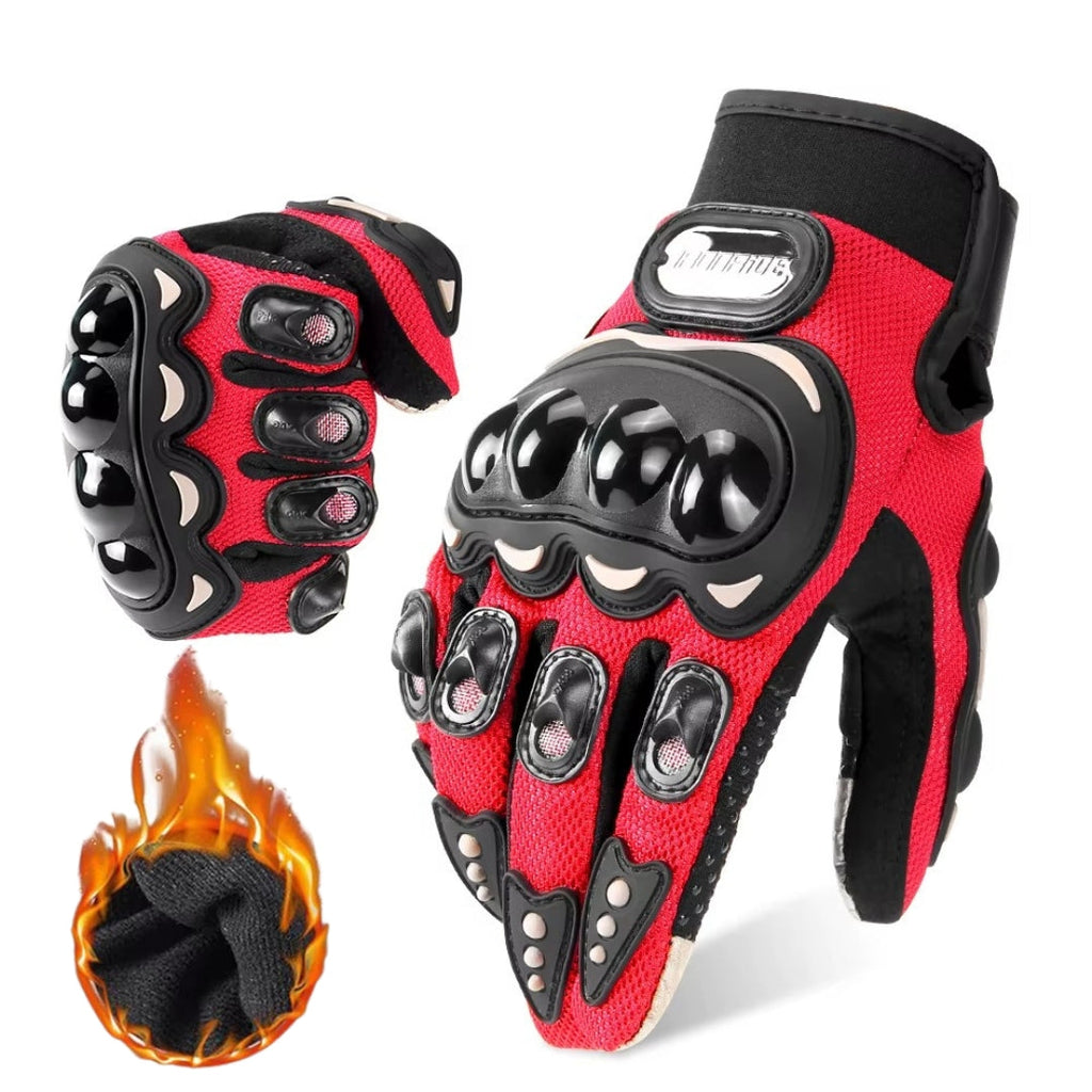 Guantes calefactables de invierno para moto - Diseño impermeable