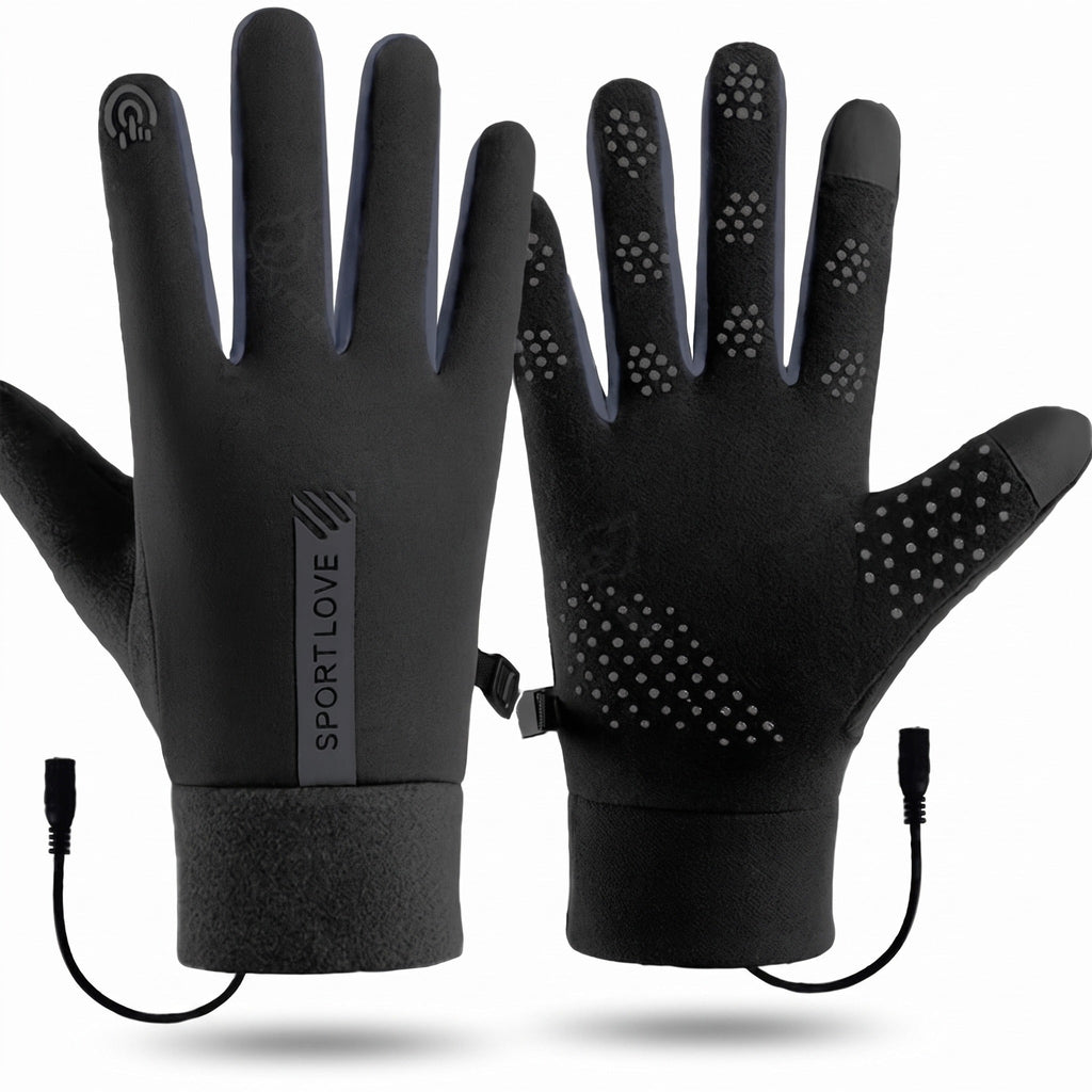 Guantes calefactables USB de doble lado con 3 niveles de calor y temporizador