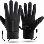Guantes calefactables USB de doble lado con 3 niveles de calor y temporizador