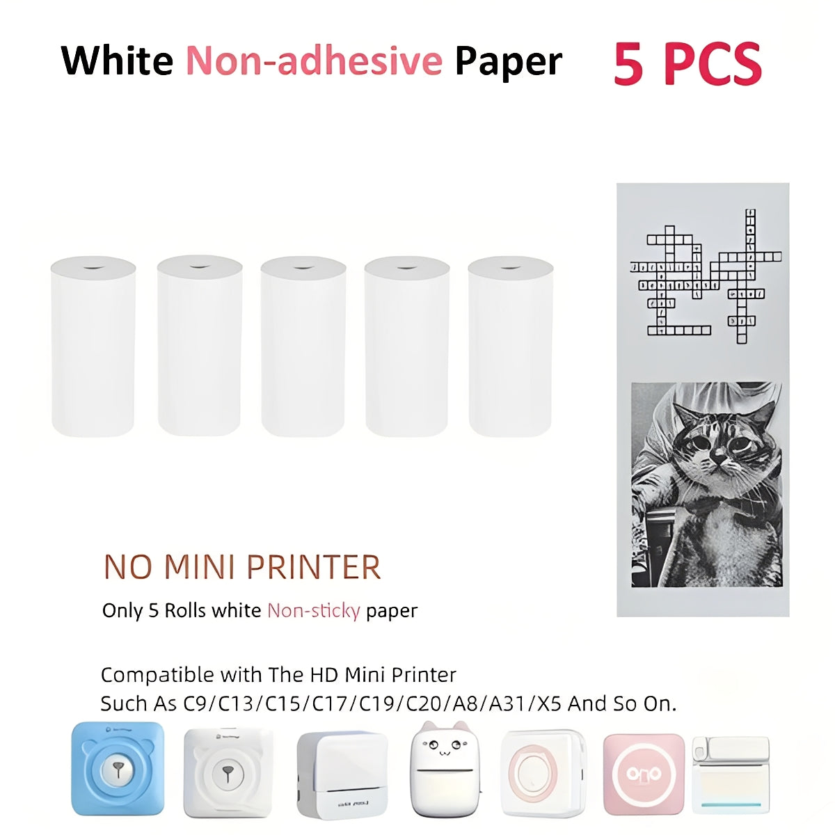 Impresora fotográfica portátil con Bluetooth - Creador de pegatinas térmicas sin tinta