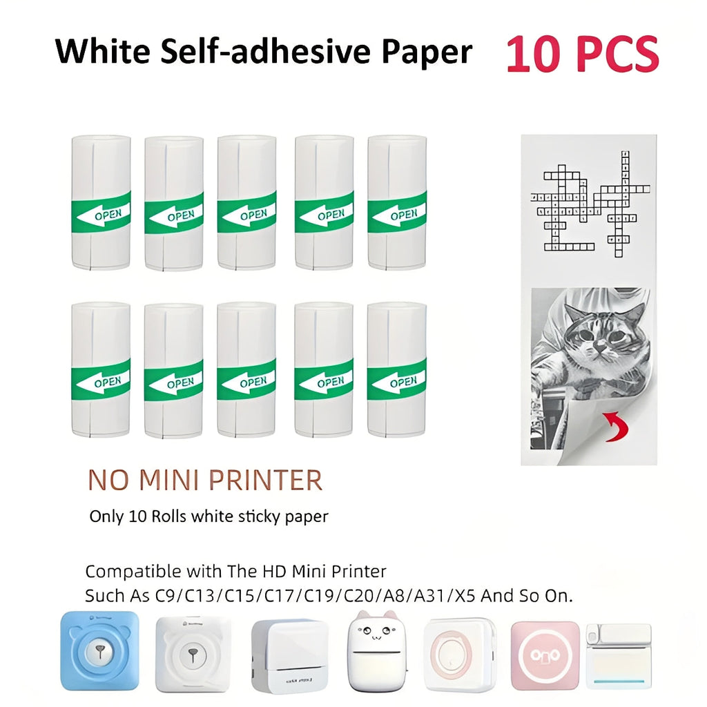 Impresora fotográfica portátil con Bluetooth - Creador de pegatinas térmicas sin tinta