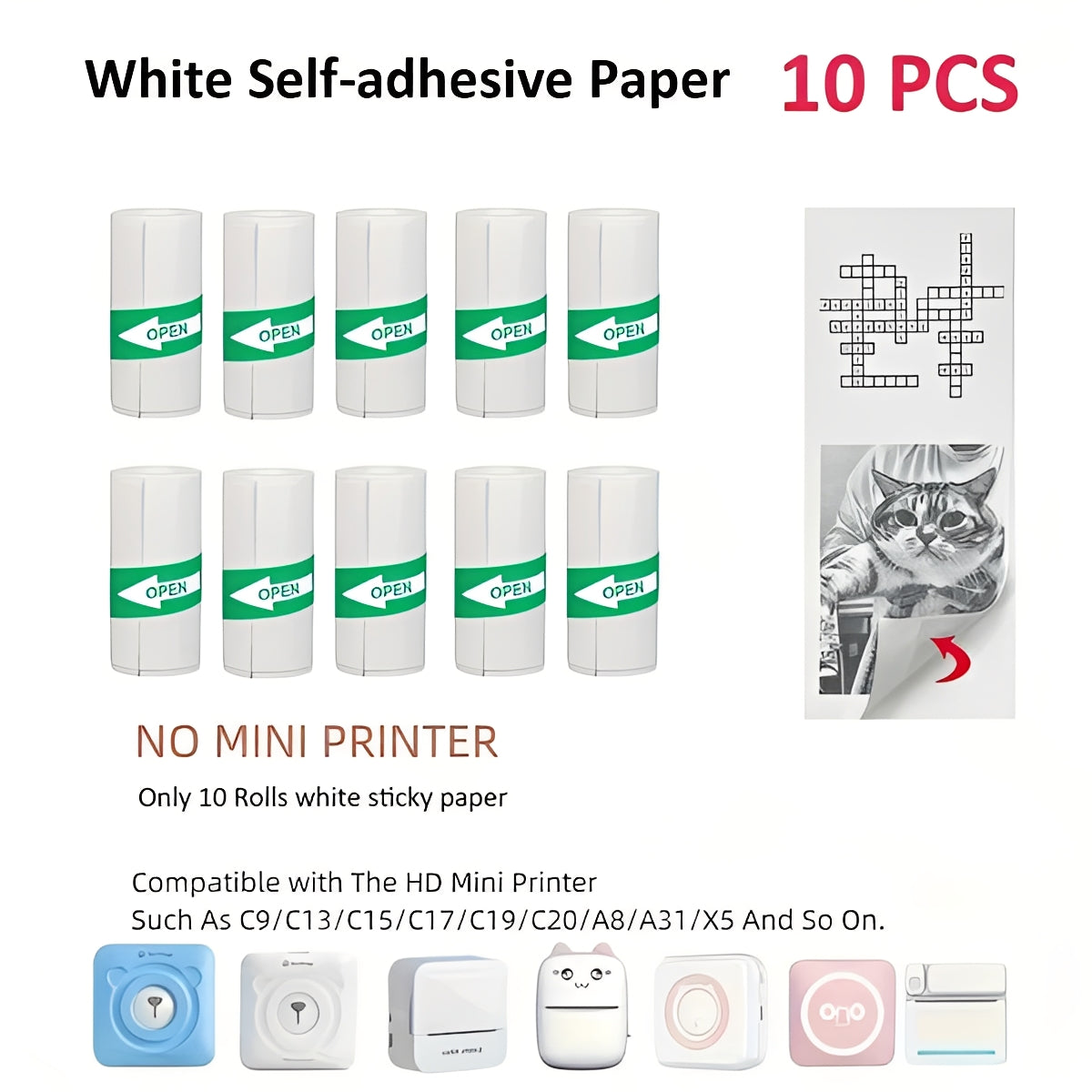 Impresora fotográfica portátil con Bluetooth - Creador de pegatinas térmicas sin tinta
