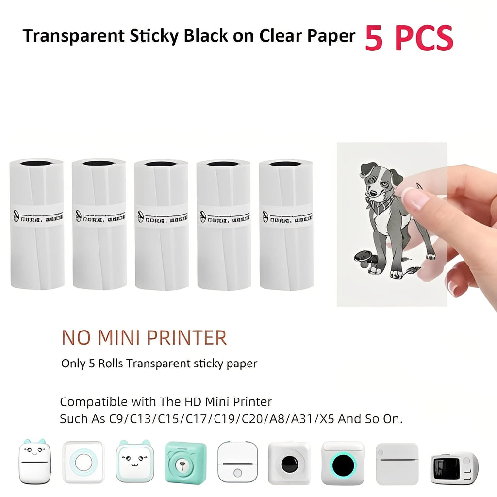 Impresora fotográfica portátil con Bluetooth - Creador de pegatinas térmicas sin tinta