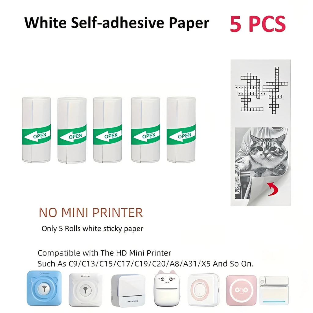 Impresora fotográfica portátil con Bluetooth - Creador de pegatinas térmicas sin tinta