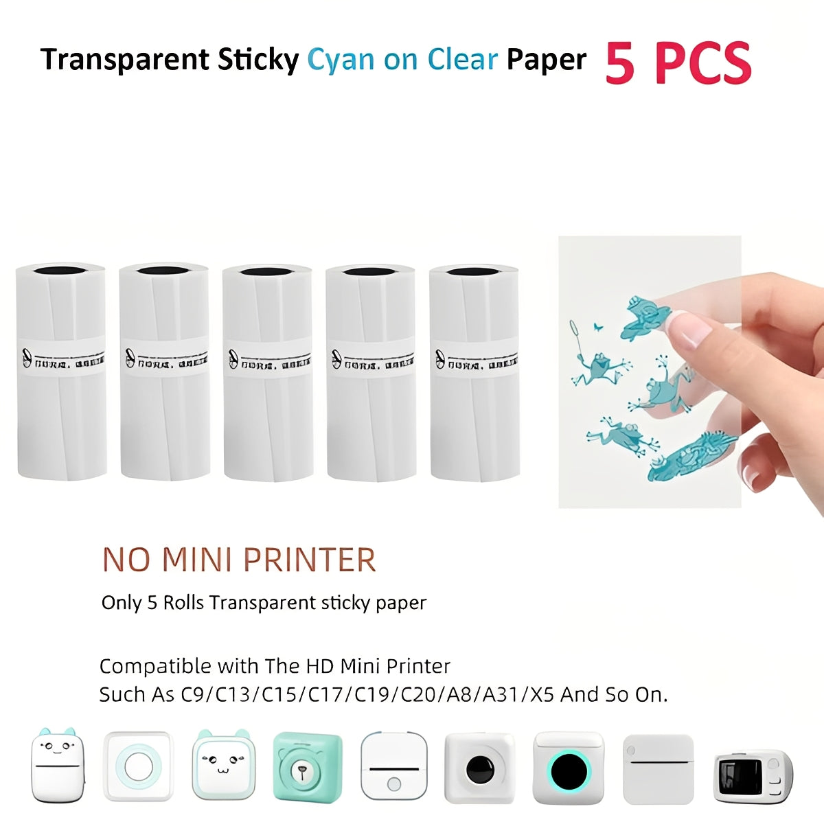 Impresora fotográfica portátil con Bluetooth - Creador de pegatinas térmicas sin tinta