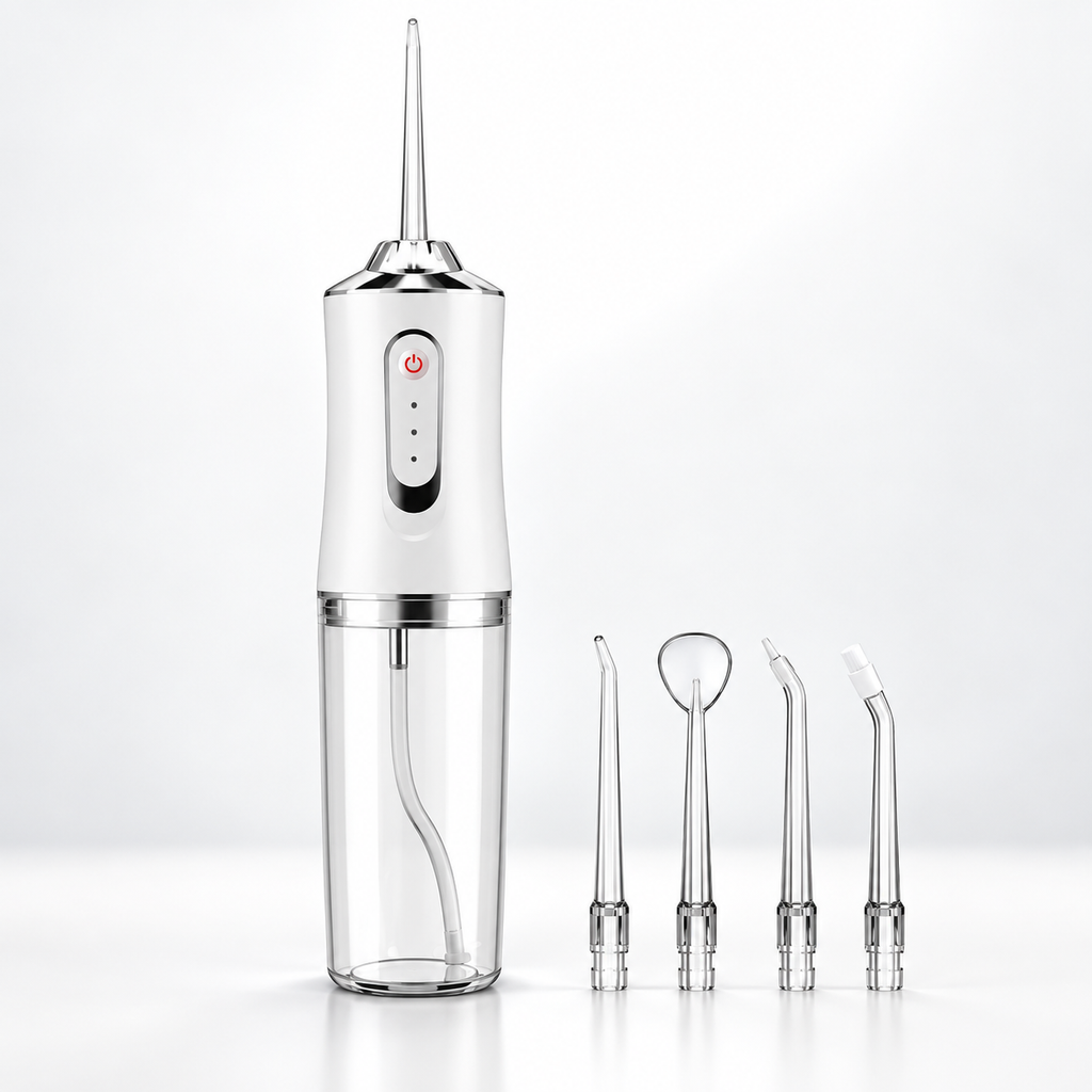 Irrigador dental inalámbrico recargable con boquillas reemplazables