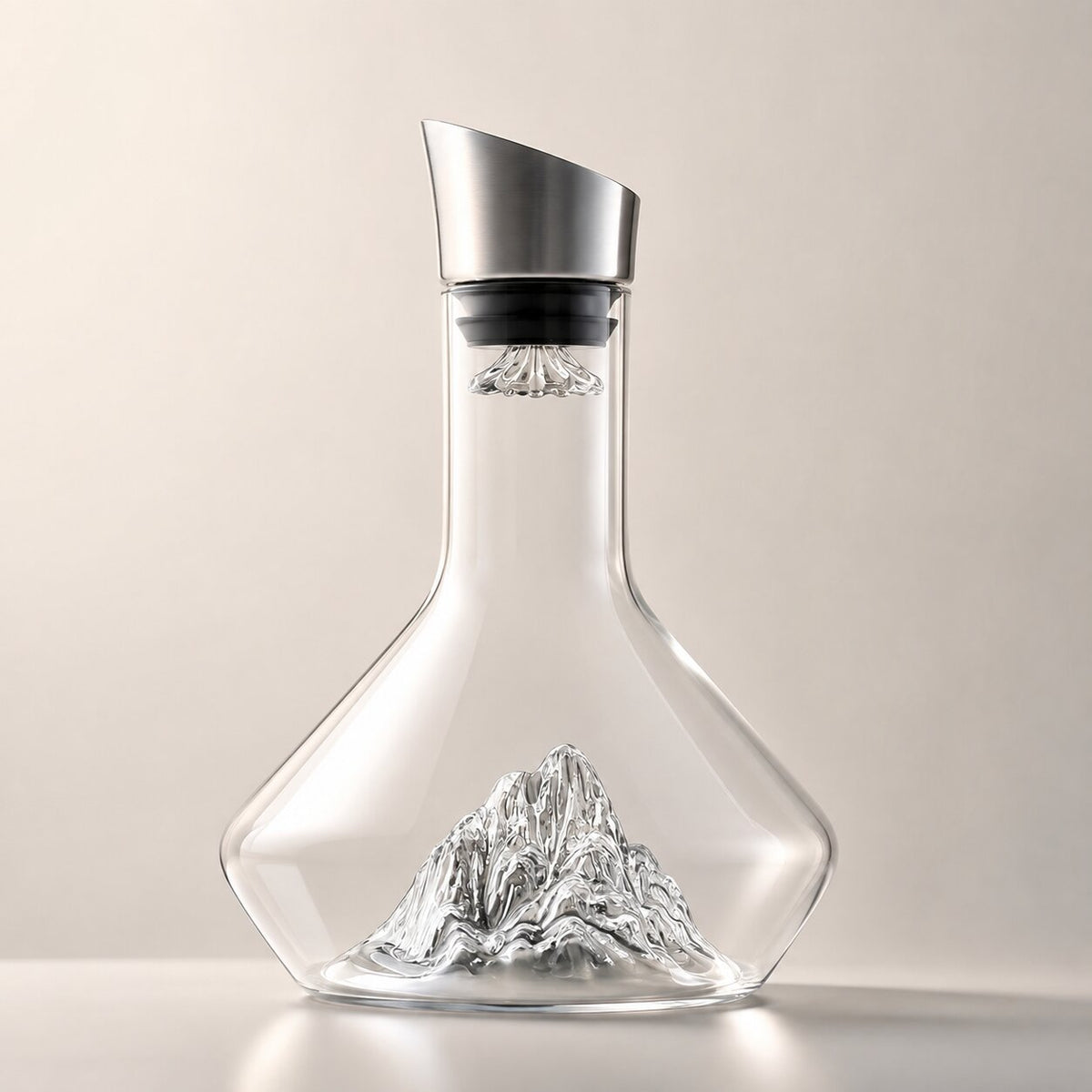 Jarra de vino de cristal con diseño iceberg | Eisbergkristall