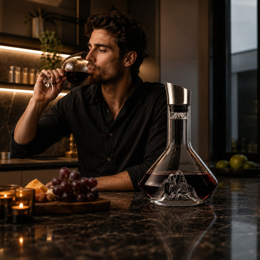 Jarra de vino de cristal con diseño iceberg | Eisbergkristall