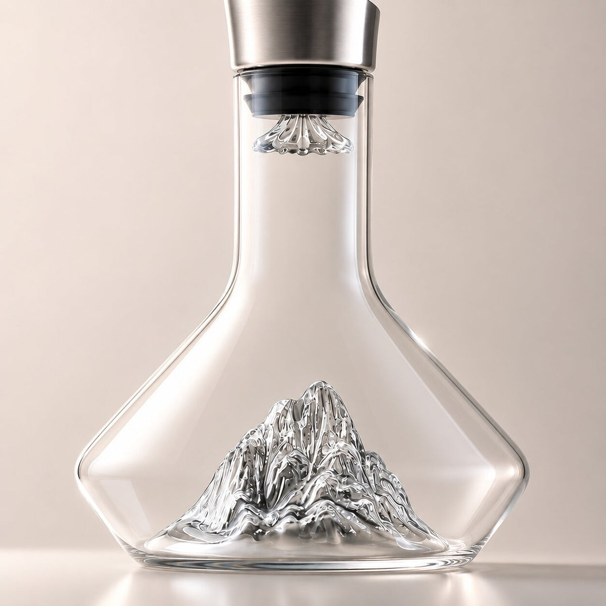 Jarra de vino de cristal con diseño iceberg | Eisbergkristall