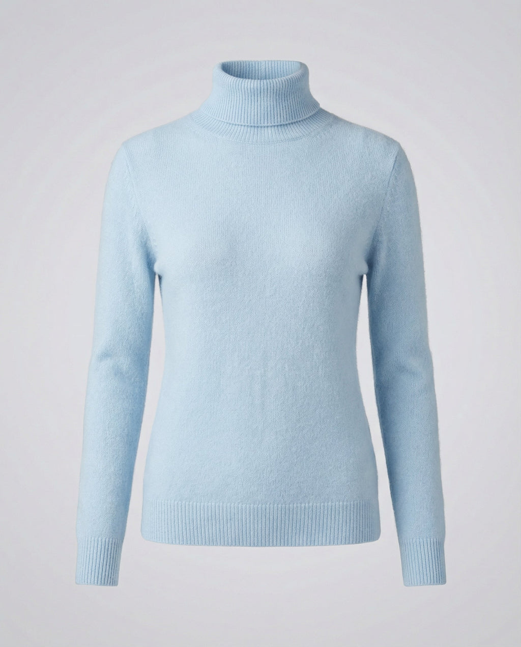 Jersey de cuello alto de cachemir suave para mujer