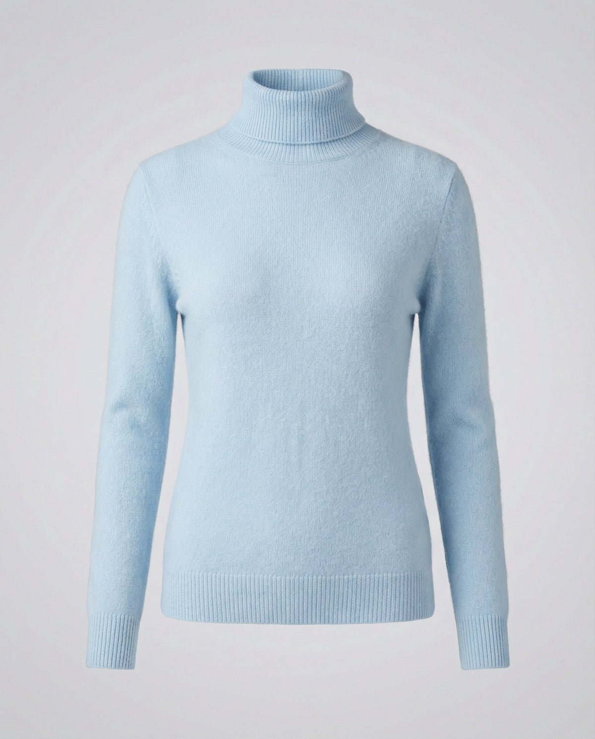 Jersey de cuello alto de cachemir suave para mujer
