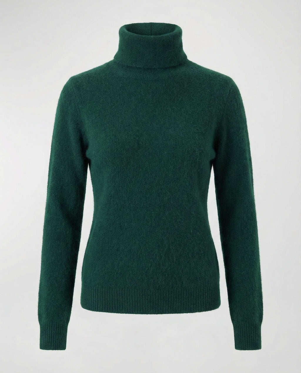 Jersey de cuello alto de cachemir suave para mujer