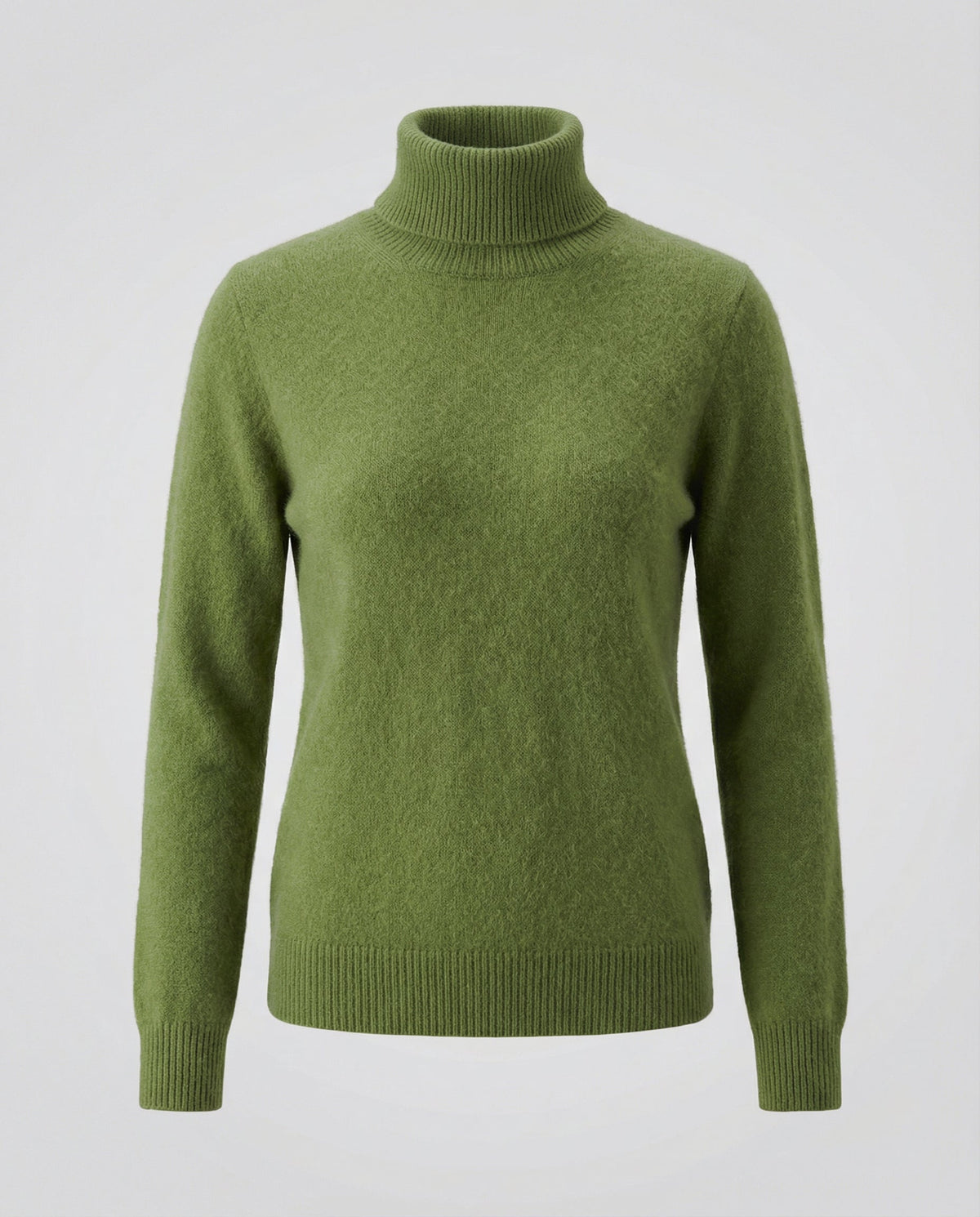 Jersey de cuello alto de cachemir suave para mujer
