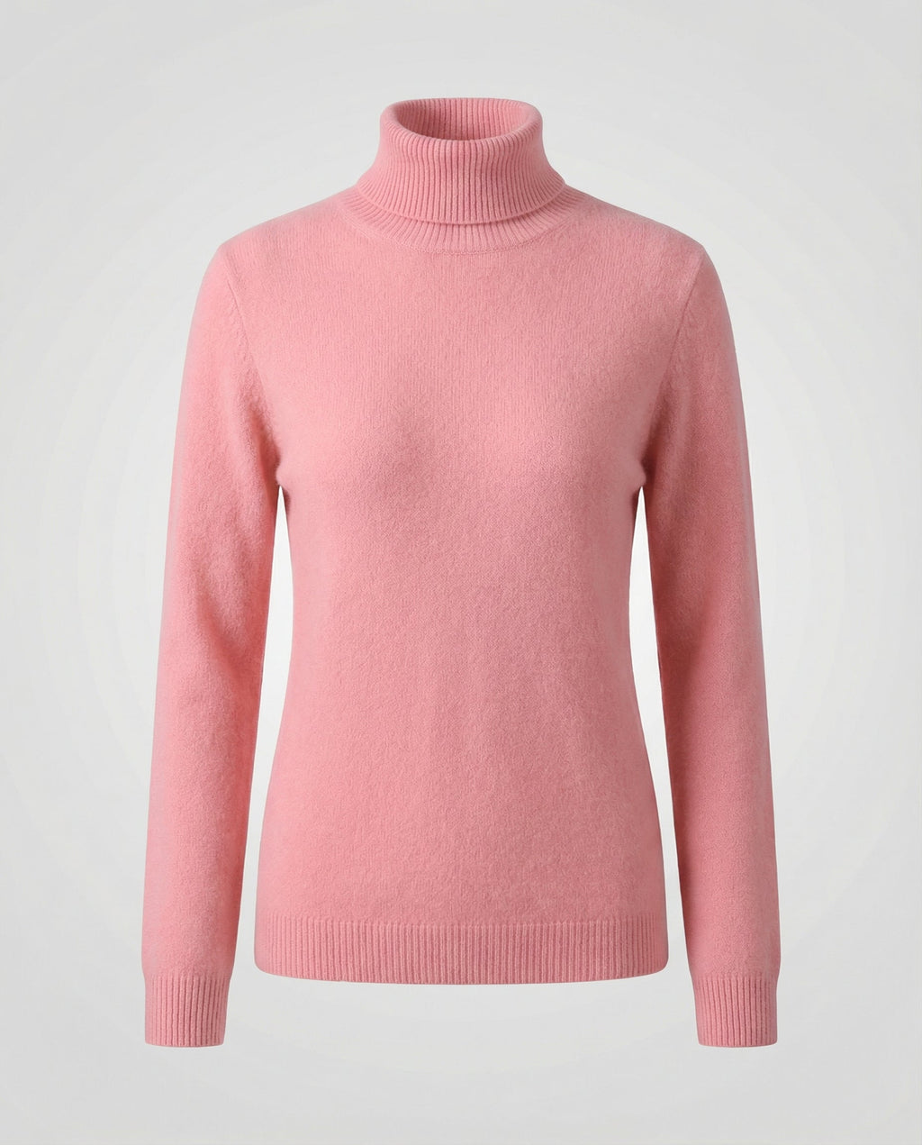 Jersey de cuello alto de cachemir suave para mujer