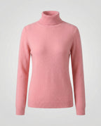 Jersey de cuello alto de cachemir suave para mujer