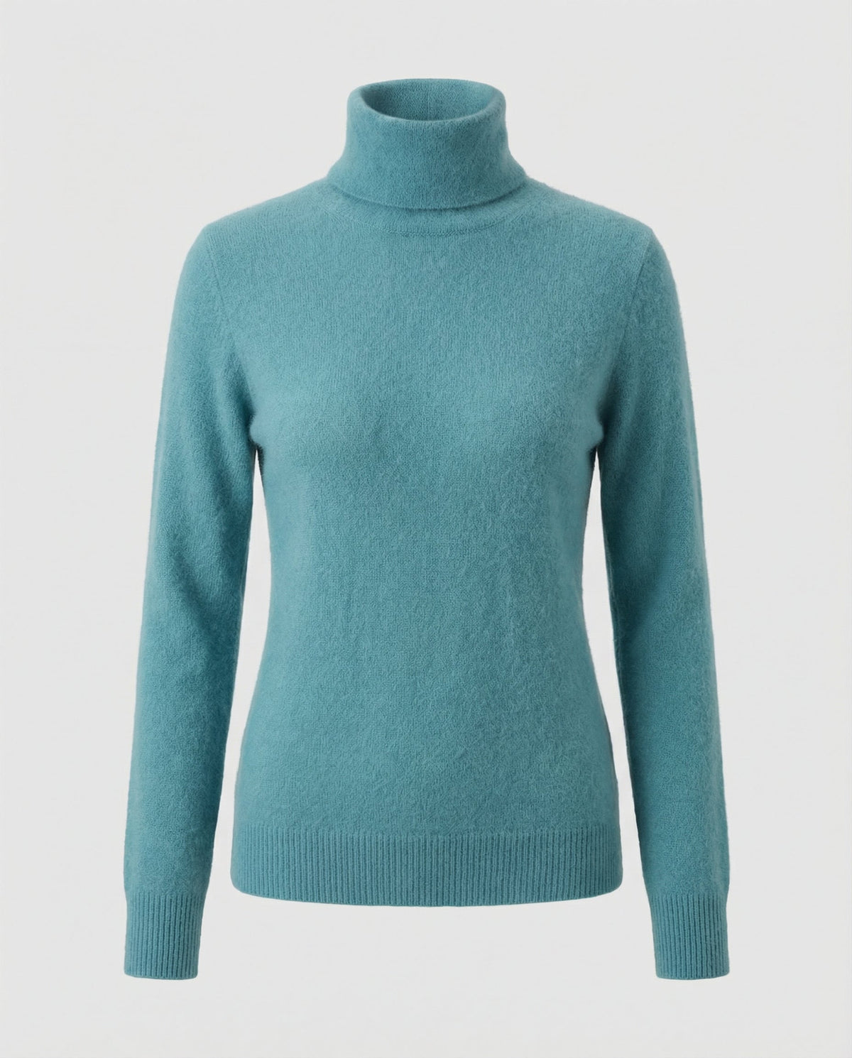 Jersey de cuello alto de cachemir suave para mujer