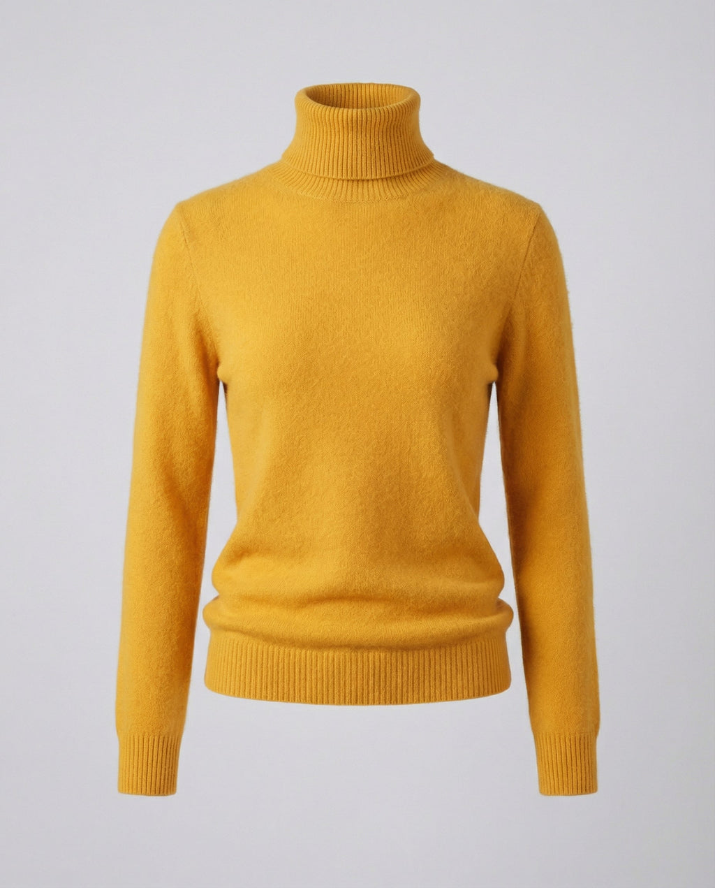 Jersey de cuello alto de cachemir suave para mujer