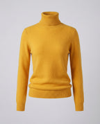 Jersey de cuello alto de cachemir suave para mujer