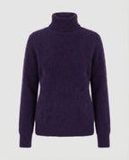 Jersey de cuello alto de cachemir suave para mujer