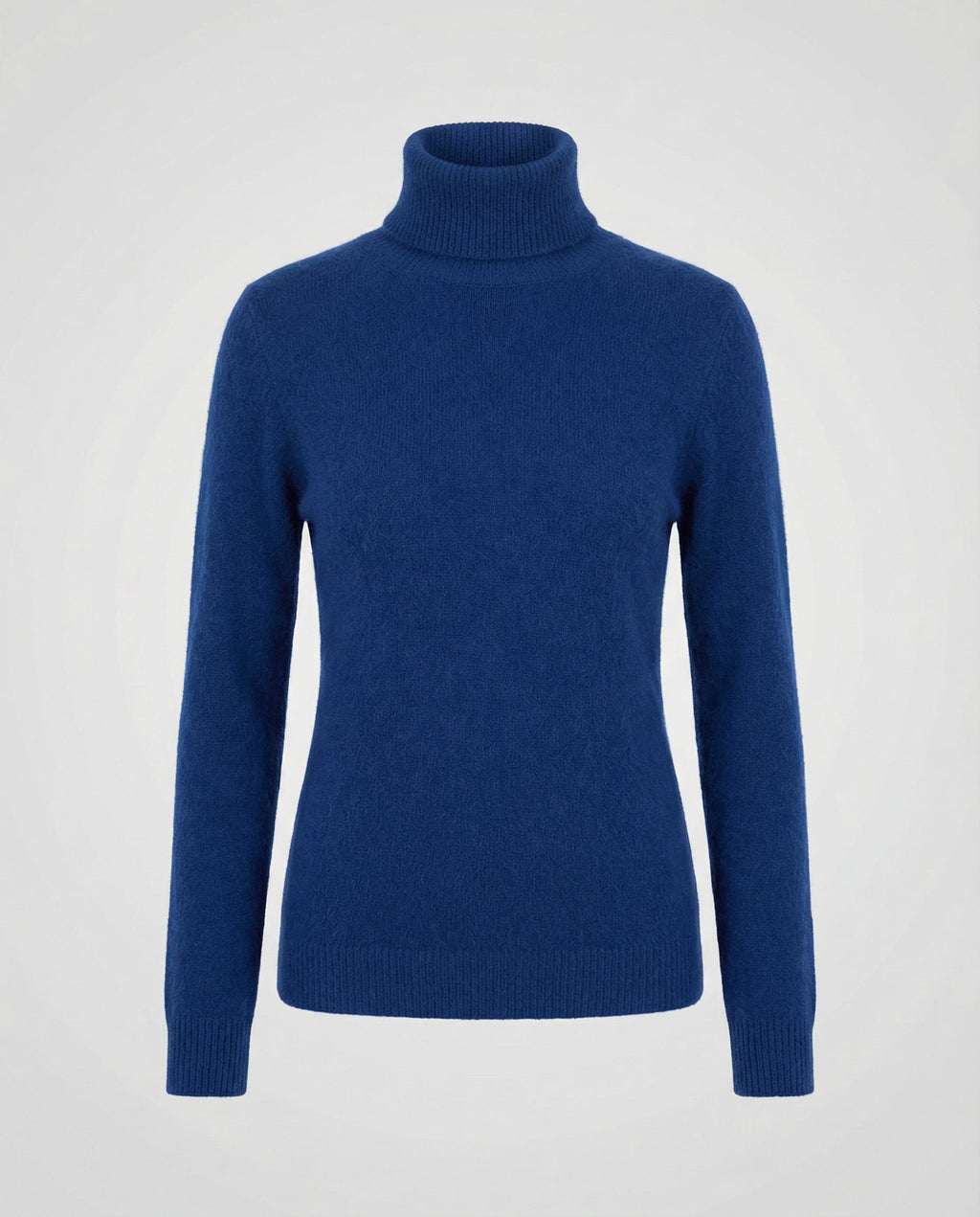 Jersey de cuello alto de cachemir suave para mujer
