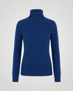 Jersey de cuello alto de cachemir suave para mujer