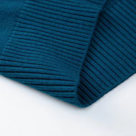 Jersey de cuello alto para hombre de punto fino con cuello vuelto acanalado, puños y bajo acanalados, 6 colores, tallas 