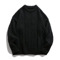 Jersey unisex de punto trenzado con corte holgado y bajo acanalado