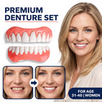 Juego de dentaduras de grado médico moldeables por calor (superior e inferior)