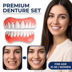 Juego de dentaduras de grado médico moldeables por calor (superior e inferior)