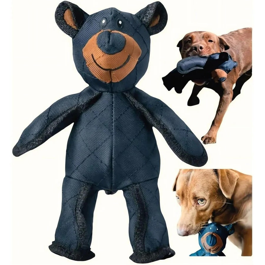Juguete ultraresistente para perros mordedores intensos - Diseño de oso reforzado