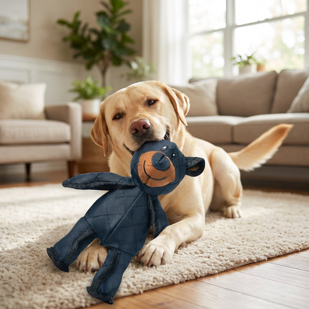 Juguete ultraresistente para perros mordedores intensos - Diseño de oso reforzado
