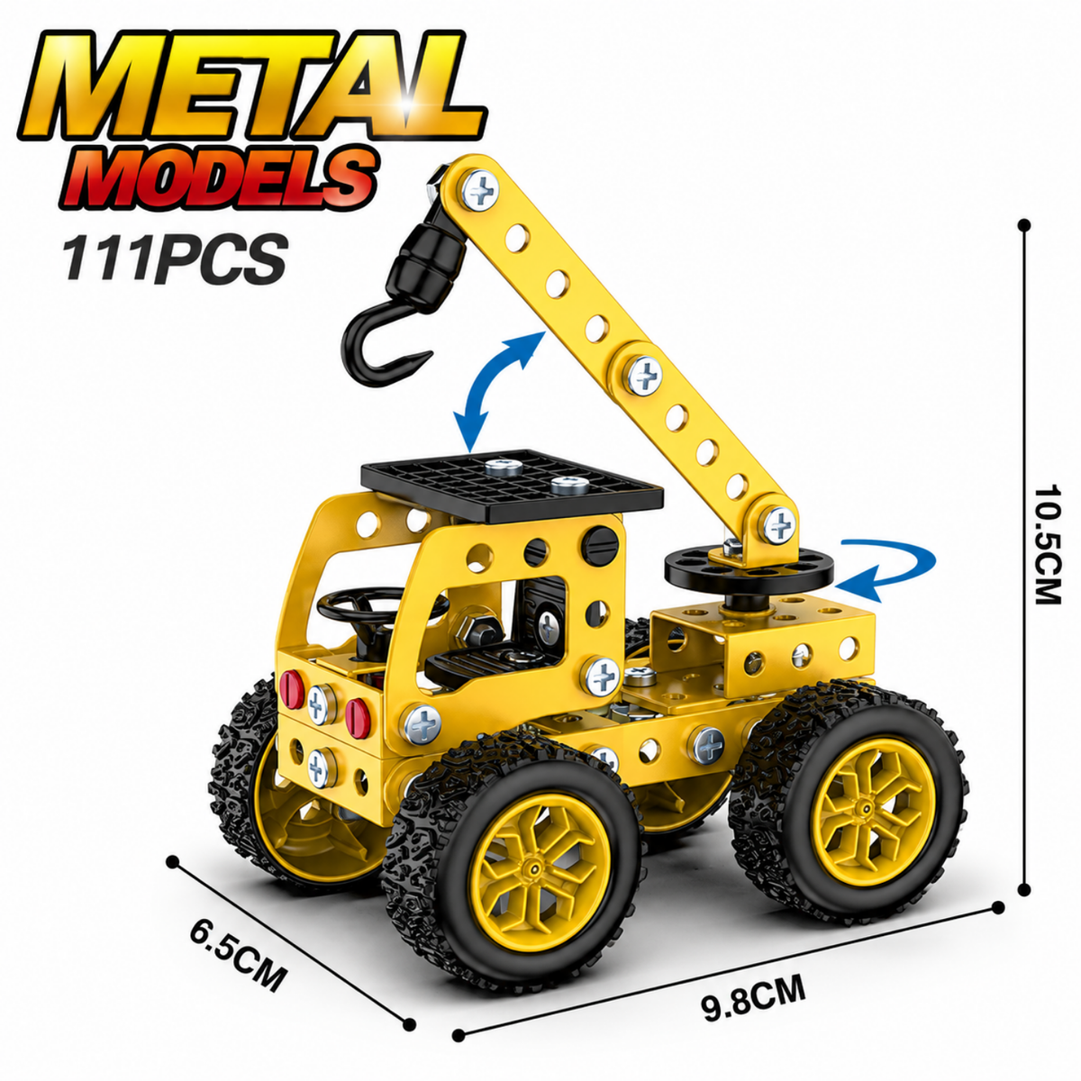 Kit de Construcción de Vehículo Metálico DIY – Montaje con Tornillos y Tuercas