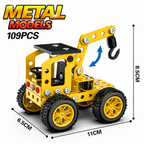 Kit de Construcción de Vehículo Metálico DIY – Montaje con Tornillos y Tuercas