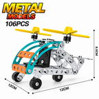 Kit de Construcción de Vehículo Metálico DIY – Montaje con Tornillos y Tuercas