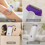 Kit de depilación con micro-oscilación suave sin dolor recargable y portátil