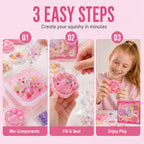 Kit de juguete squishy de hielo frito DIY – Diseño de garra de gato, diversión squishy y creativa – Perfecto para juego 
