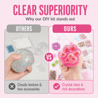 Kit de juguete squishy de hielo frito DIY – Diseño de garra de gato, diversión squishy y creativa – Perfecto para juego 