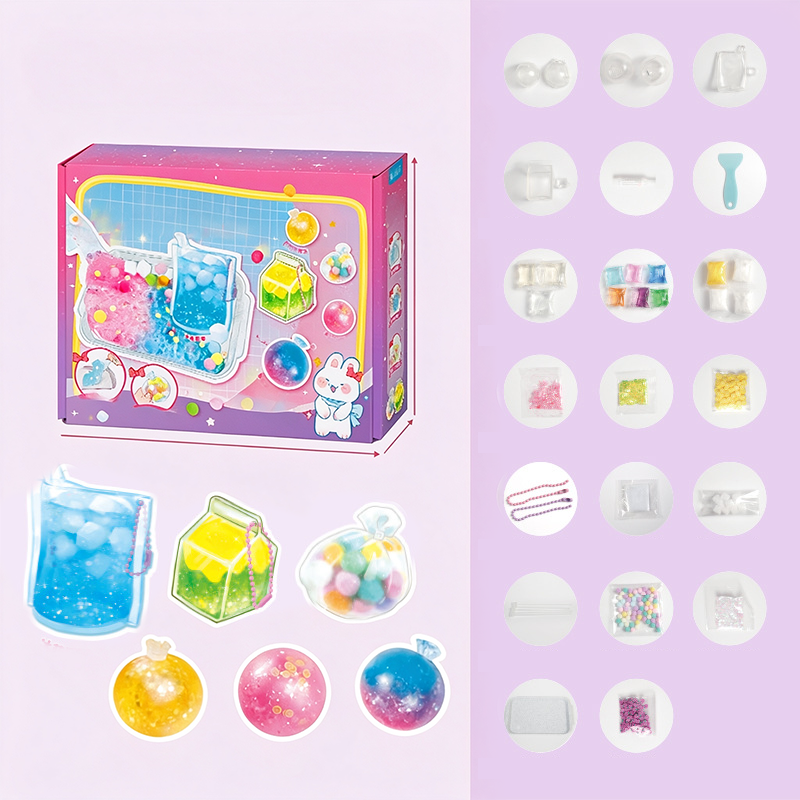 Kit de juguete squishy de hielo frito DIY – Diseño de garra de gato, diversión squishy y creativa – Perfecto para juego 