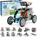 Kit de robot solar STEM para niños – juguete de construcción DIY 12 en 1 y 13 en 1