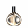 Lámpara colgante de madera ajustable con iluminación LED vintage