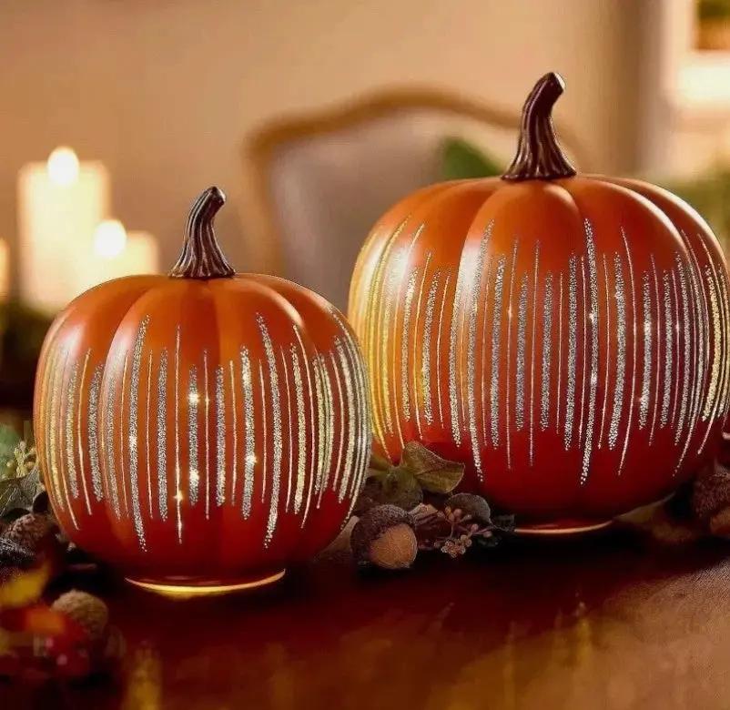 Lámpara de Calabaza de Halloween - Luz LED Brillante con Temporizador