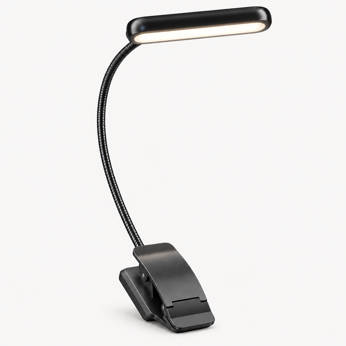 Lámpara de lectura regulable con cuello flexible ajustable