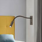 Lámpara de pared flexible - Luz de lectura minimalista para dormitorio y rincón de lectura